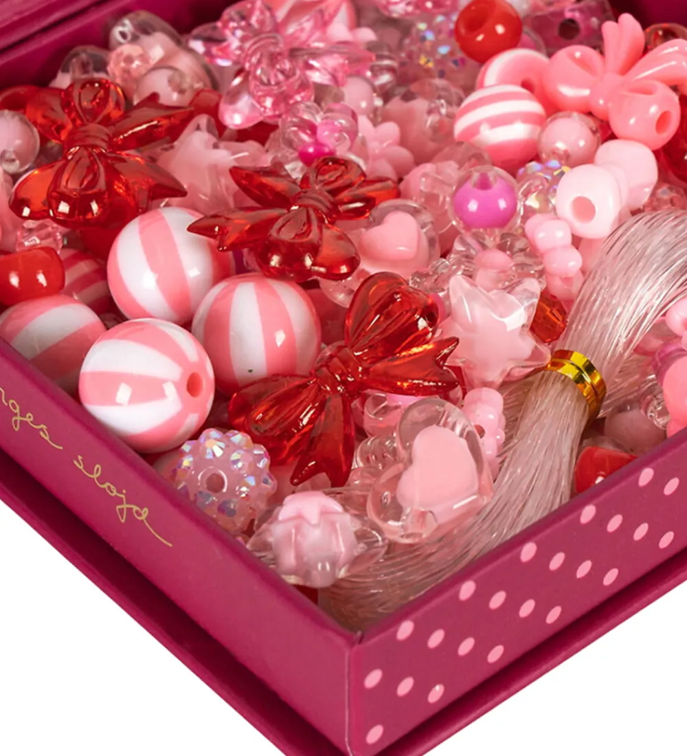 Konges Sløjd Perler>Perler - 200 stk. - Pink