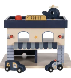 Konges Sløjd Trælegetøj|Figurer>Politistation - Træ - Blå