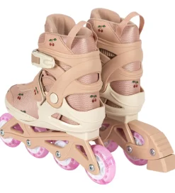 Konges Sløjd Rulleskøjter>Rulleskøjter m. Lys - Cherry Blush
