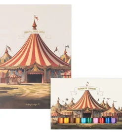 Konges Sløjd Kreativ Leg|Malebog>Tegneblok m. Farver - 10 stk. - Cirkus