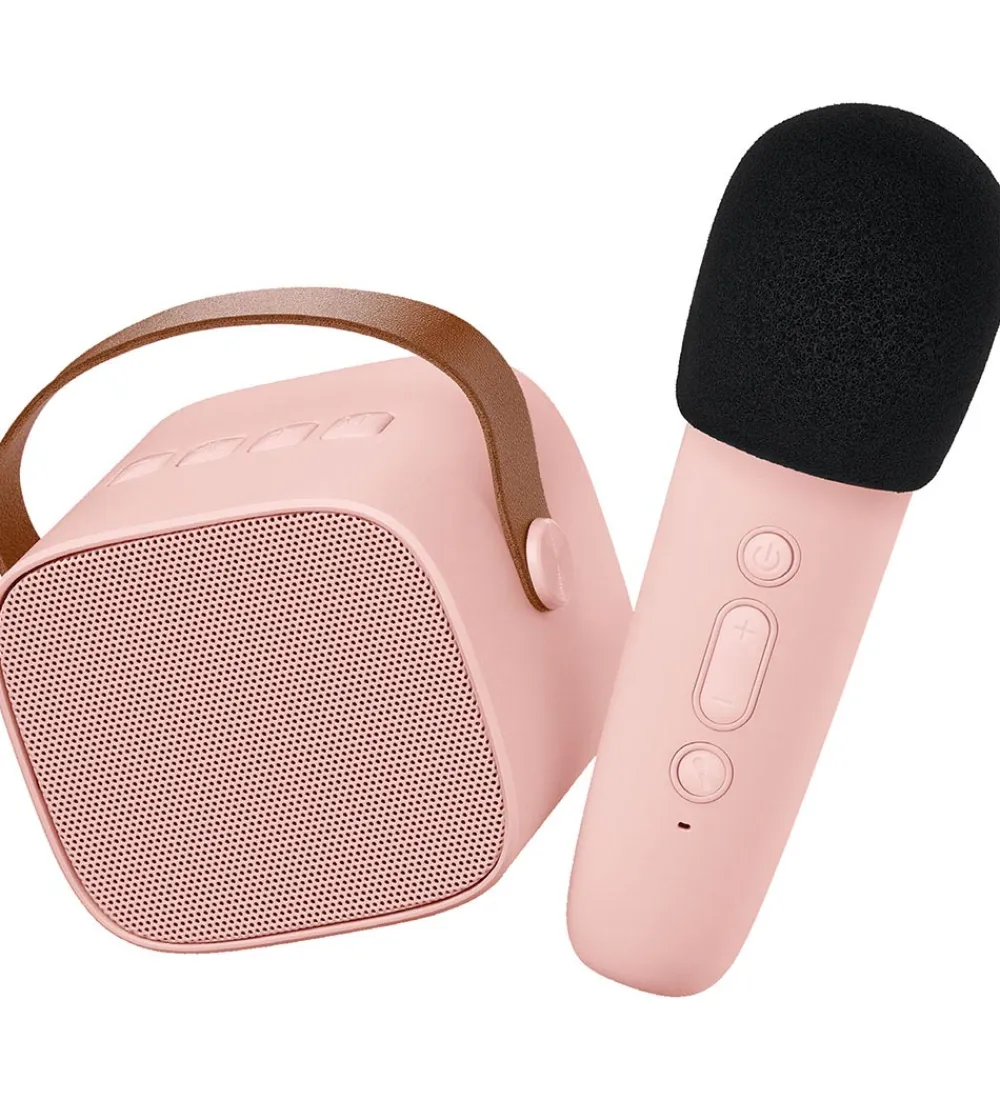 Lalarma Musikinstrumenter>Højtaler m. Mikrofon - Trådløs - Karaoke - Rosa