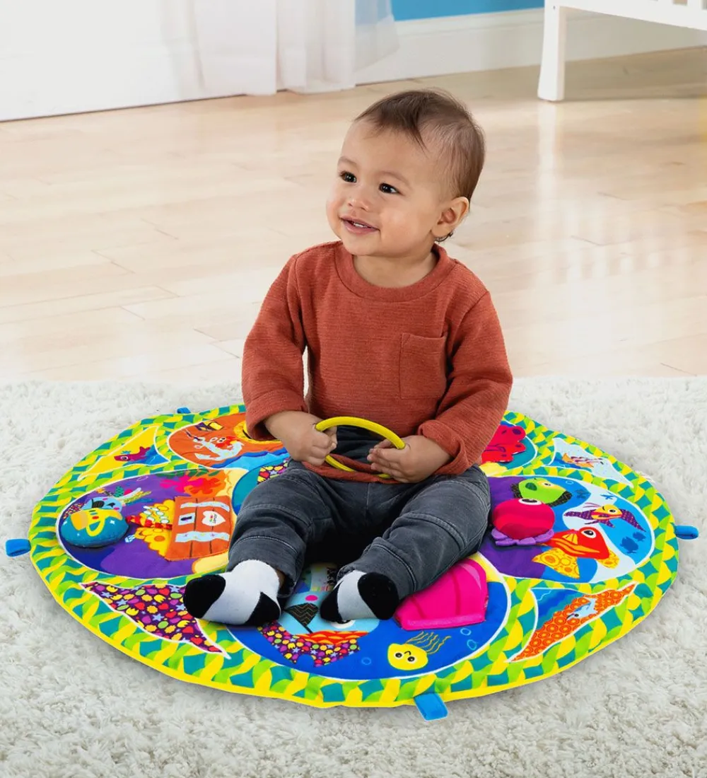 Lamaze Aktivitetslegetøj|Legetæpper Og Legegulve>Aktivitetstæppe - Spin & Exlopre - Kaptajn Calamari