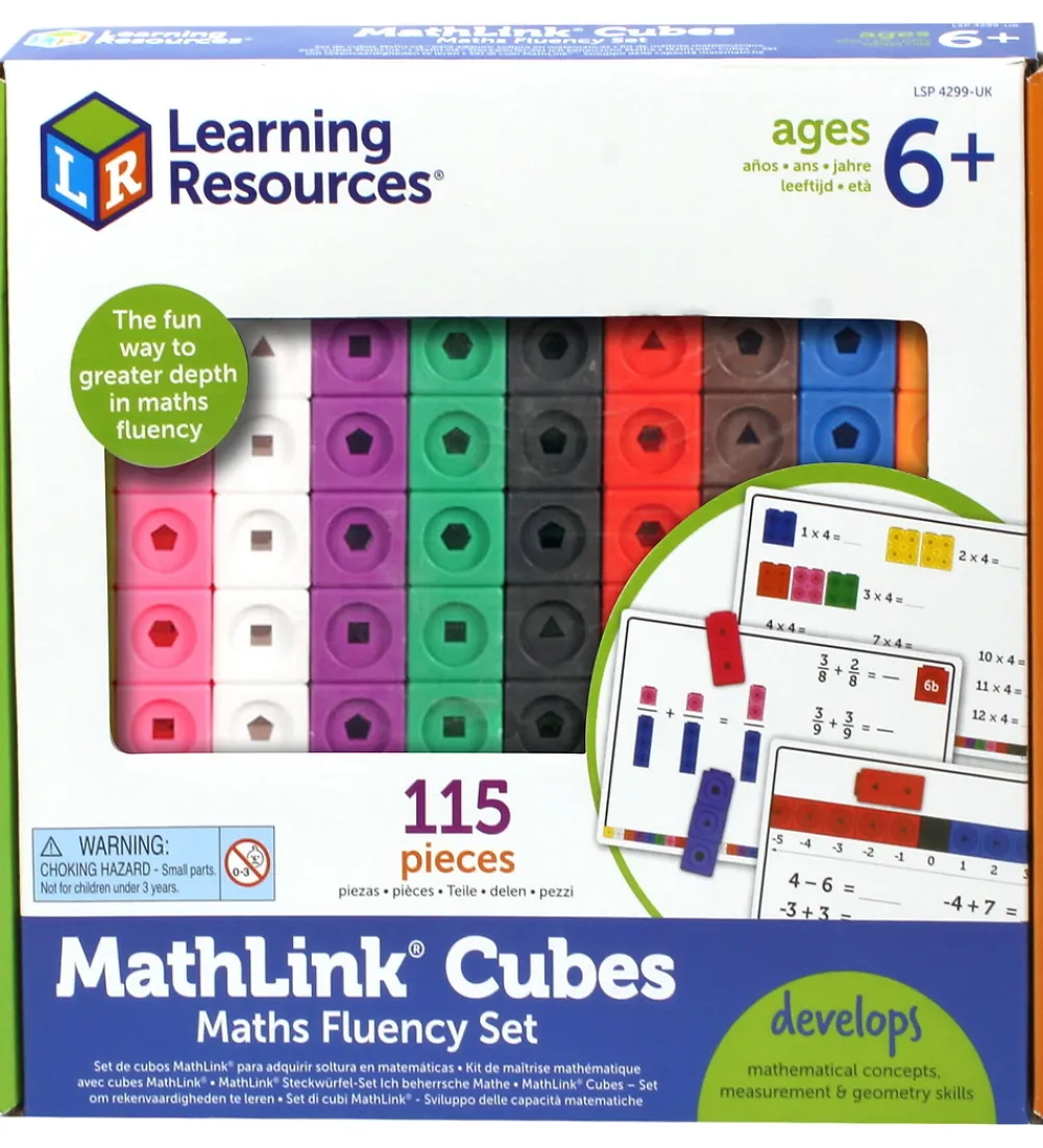 Learning Resources Kreativ Leg|Kreasæt>Legetøj MathLink Cubes - Matematik For Begynd
