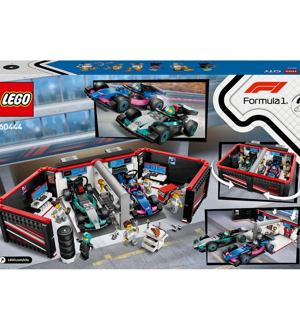 LEGO® Konstruktionslegetøj|Lego®>City - F1® Garage: Mercedes-AMG og Alp... 60444 - 678 Dele