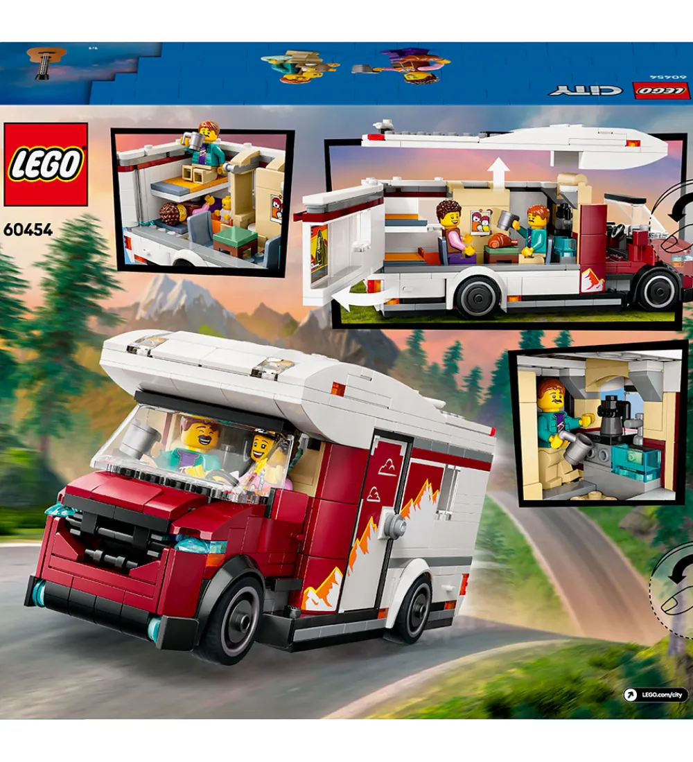 LEGO® Konstruktionslegetøj|Lego®>City - Ferie-Eventyr i Autocamper 60454 - 385 Dele