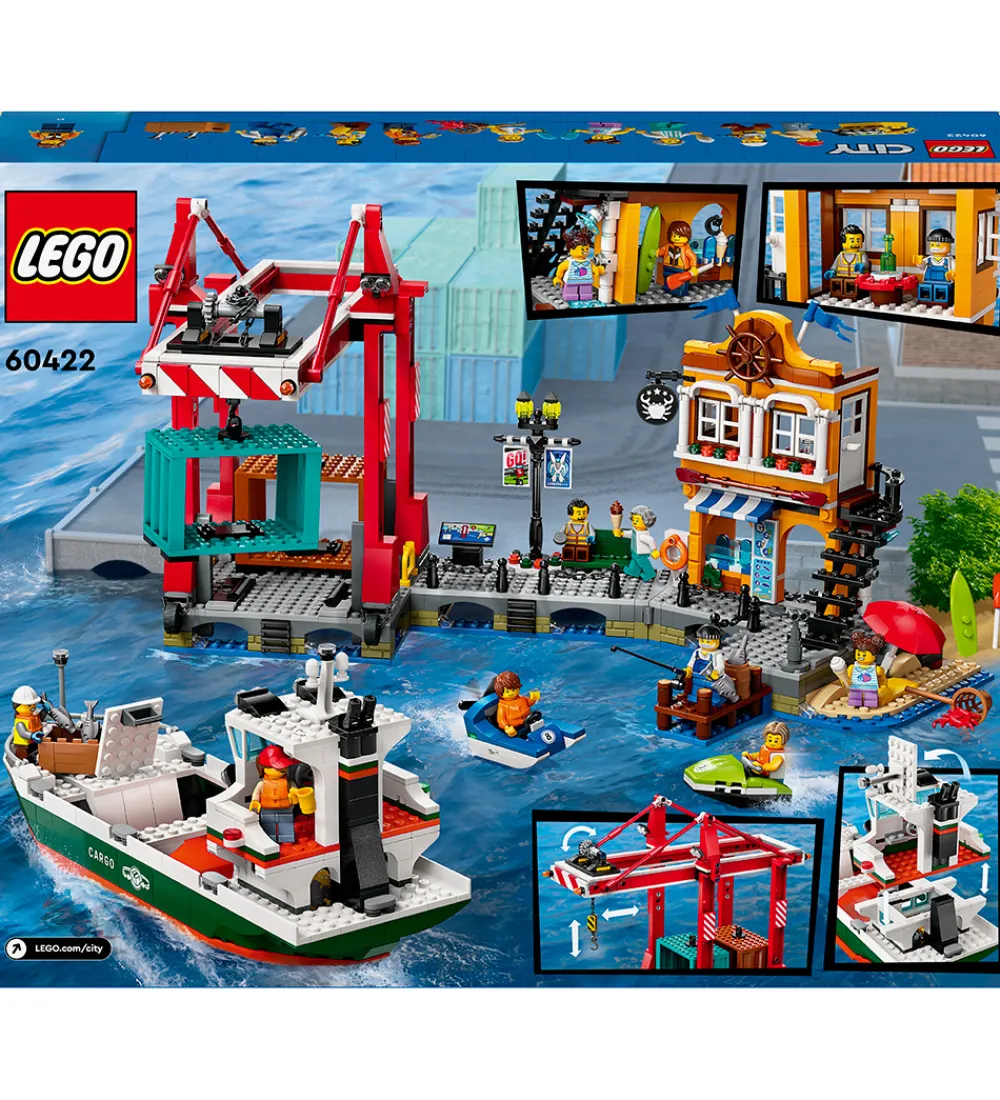 LEGO® Lego®|Byg Og Klodser>City - Havnefront med Fragtskib 60422 - 1226 Dele