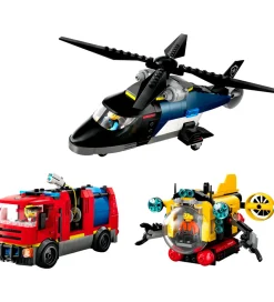 LEGO® Konstruktionslegetøj|Lego®>City - Remix - Helikopter, Brandbil Og... 60462 - 874 Dele