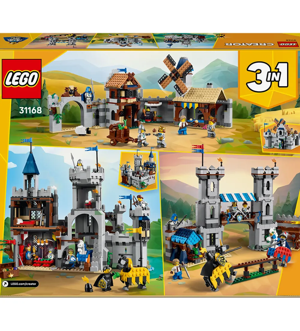 LEGO® Lego®|Konstruktionslegetøj>Creator - Hesteriddernes Middelalderborg 31168 - 3-i-1 - 1