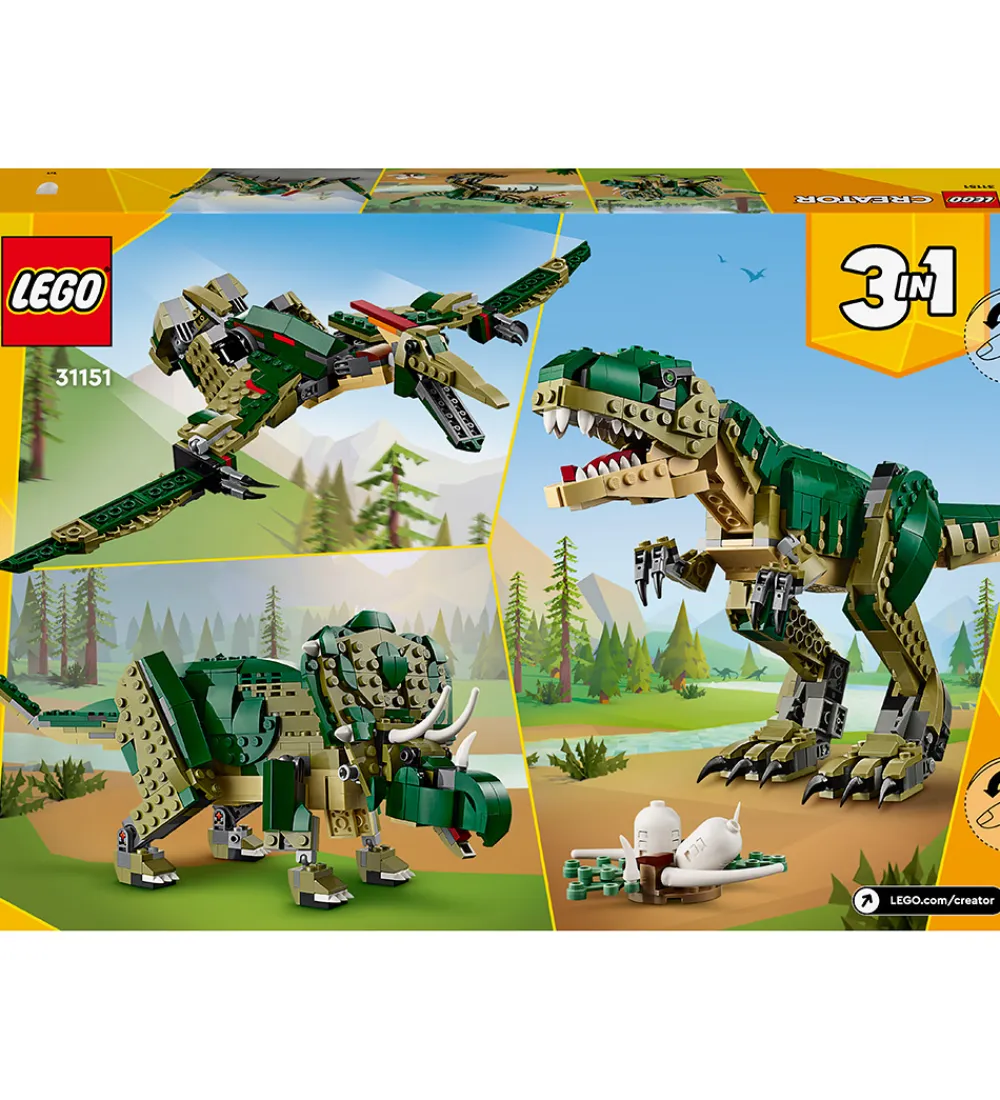 LEGO® Lego®|Byg Og Klodser>Creator - T. Rex 31151 - 3-i-1 - 626 Dele