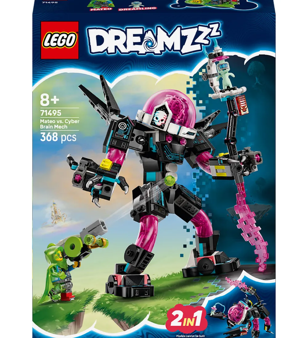 LEGO® Lego®|Konstruktionslegetøj>DREAMZzz - Mateo mod cyberhjerne-mech 71495 - 368 Dele
