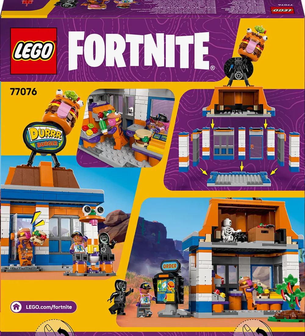 LEGO® Lego®|Konstruktionslegetøj>Fortnite - Durrr Burger-restaurant 77076 - 546 dele
