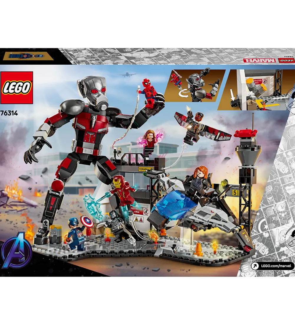 LEGO® Konstruktionslegetøj|Lego®>Marvel - Captain America Civil War-Act... 76314 - 736 Dele