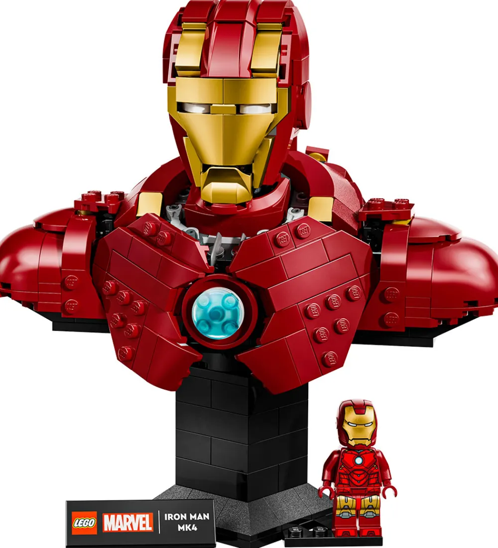 LEGO® Lego®|Konstruktionslegetøj>Marvel - Iron Man MK4-buste 76327 - 436 Dele