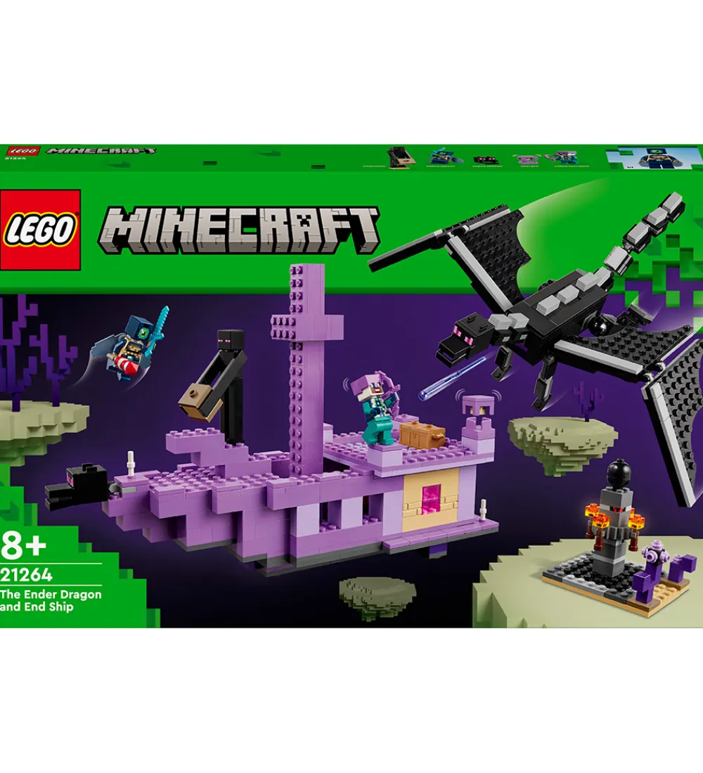 LEGO® Lego®|Byg Og Klodser>Minecraft - Ender-dragen Og End-skibet 21264 - 657 Dele
