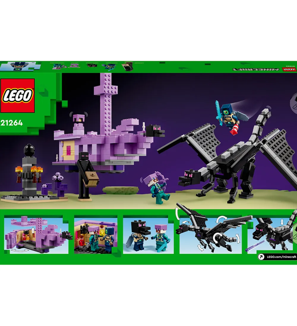 LEGO® Lego®|Byg Og Klodser>Minecraft - Ender-dragen Og End-skibet 21264 - 657 Dele