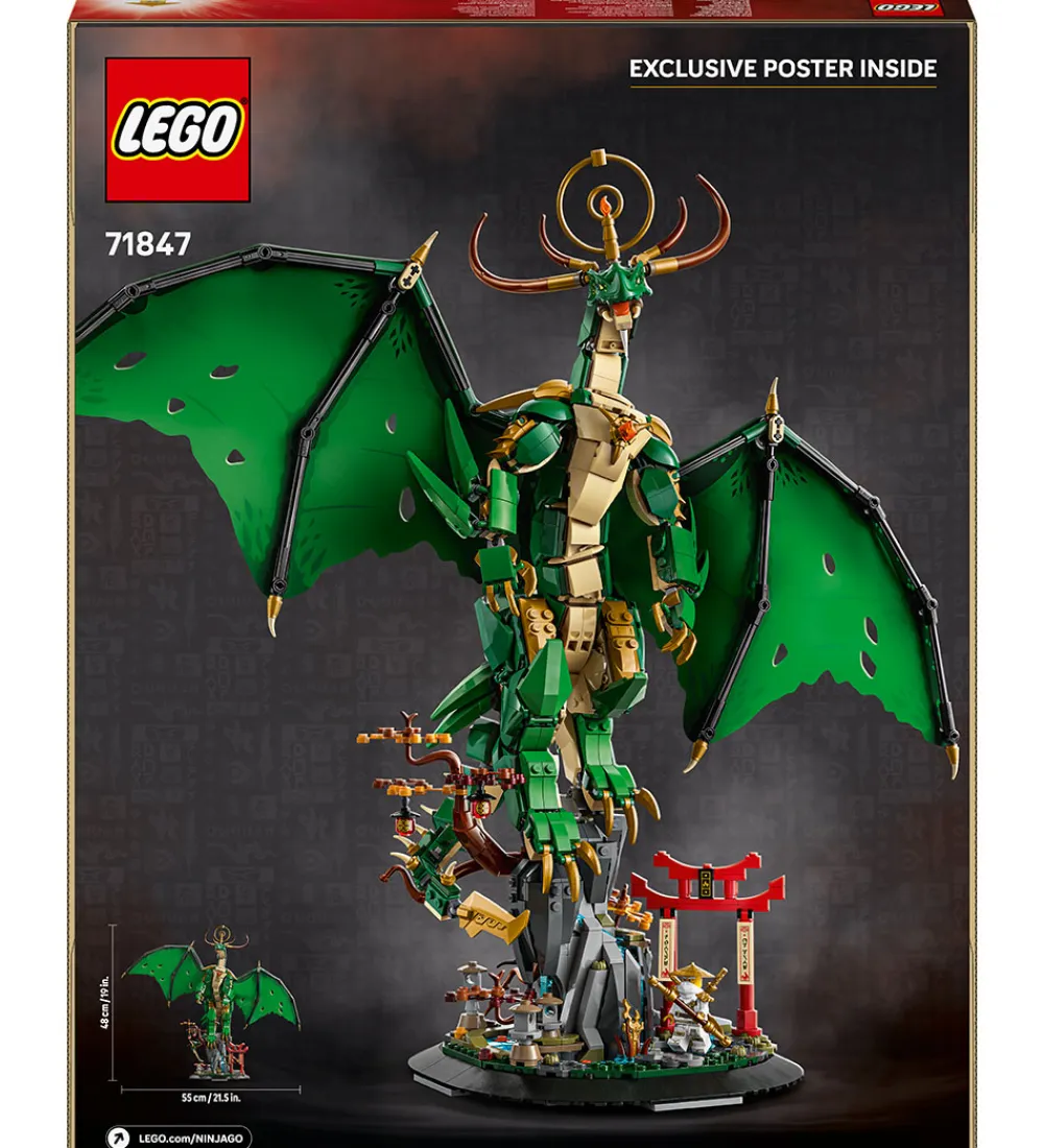LEGO® Lego®|Konstruktionslegetøj>Ninjago - Vogterdragen 71847 - 1650 Dele