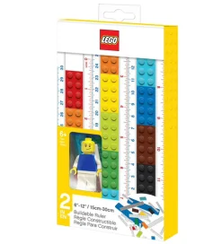 LEGO® Lego®>Stationery Lineal - 30 cm - Byg Selv m. Figur