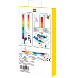 LEGO® Lego®>Stationery Lineal - 30 cm - Byg Selv m. Figur