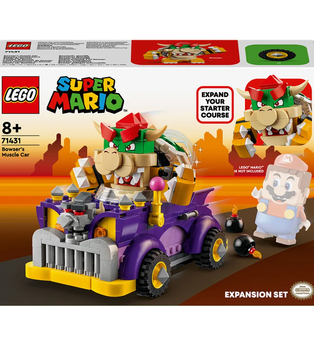 LEGO® Lego®>Super Mario - Bowsers Muskelbil - Udv. 71431 - 458 Dele