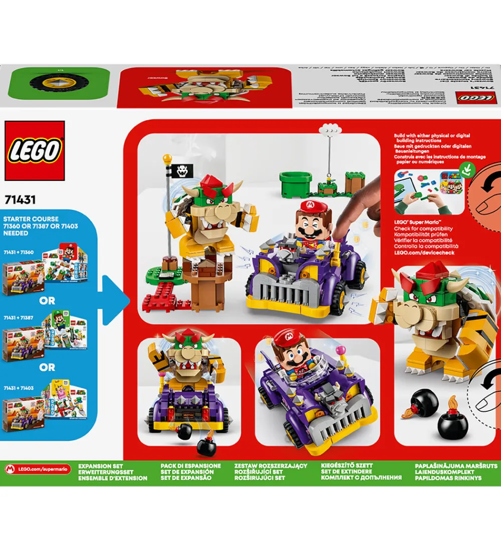 LEGO® Lego®>Super Mario - Bowsers Muskelbil - Udv. 71431 - 458 Dele