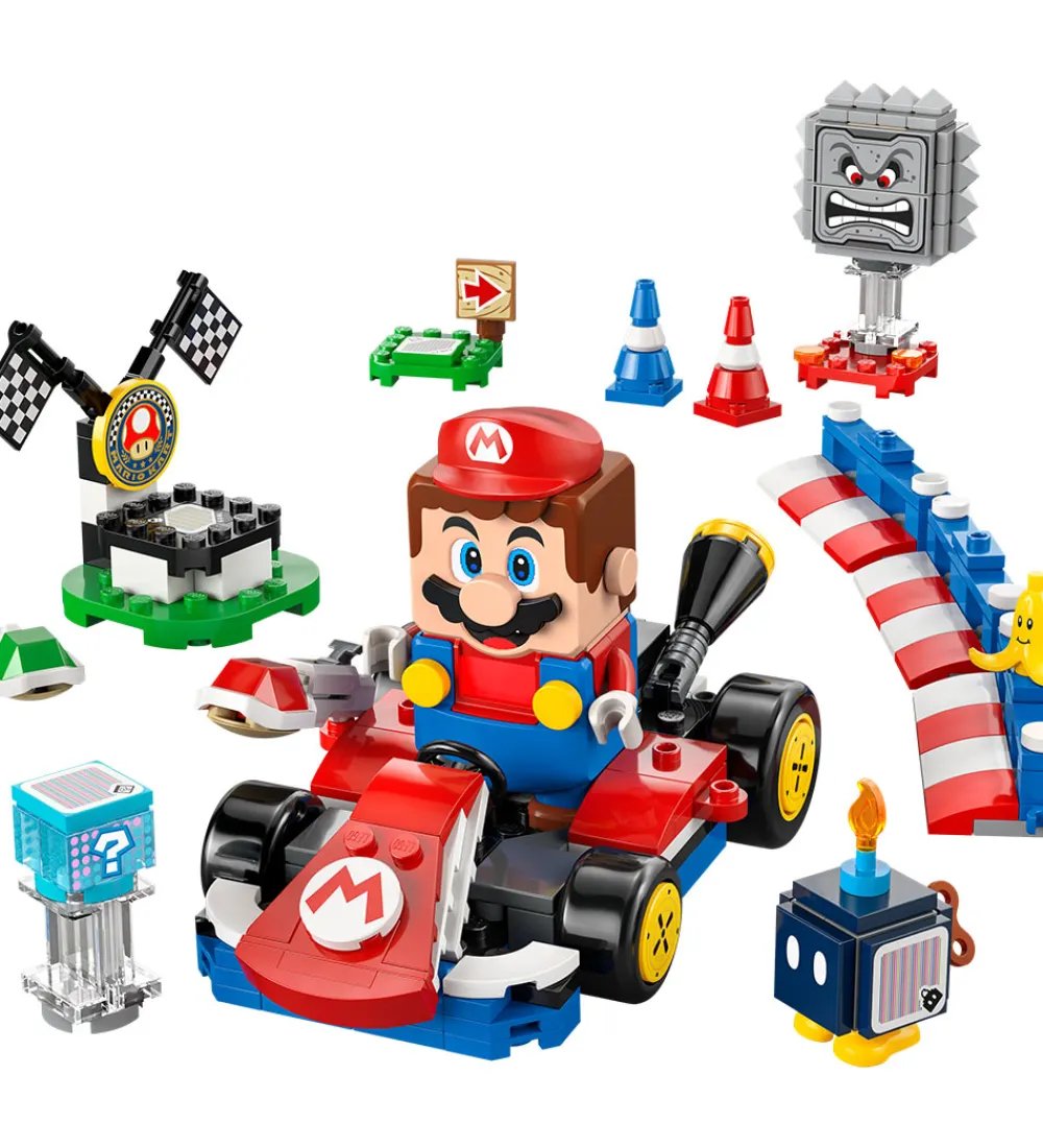 LEGO® Lego®|Konstruktionslegetøj>Super Mario - Mario Kart Interaktiv Mario 72043 - 278 Dele