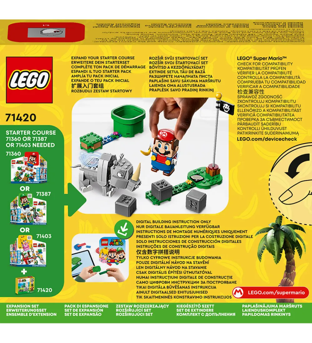 LEGO® Lego®>Super Mario - Næsehornet Rambi - Udv. 71420 - 106 Dele