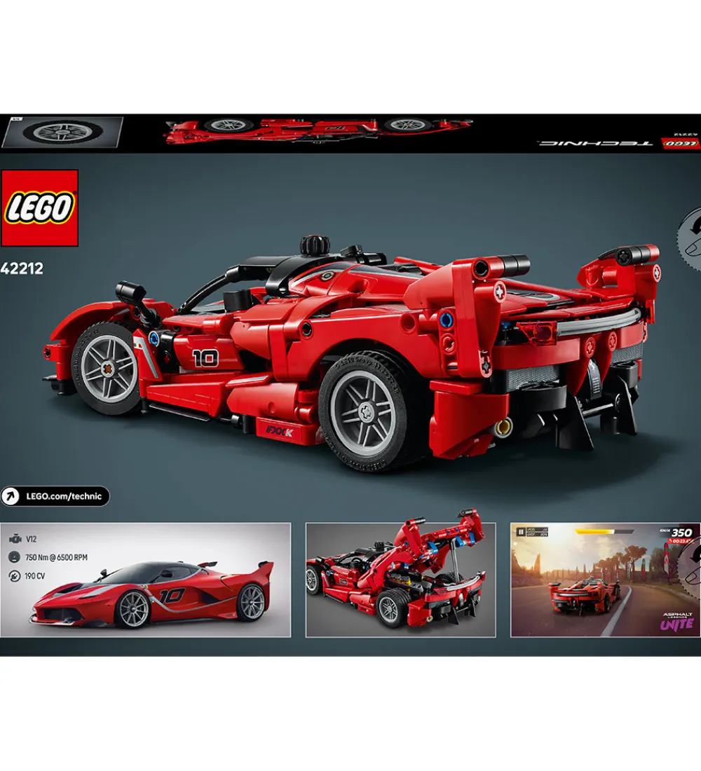 LEGO® Lego®|Konstruktionslegetøj>Technic - Ferrari FXX K 42212 - 897 Dele