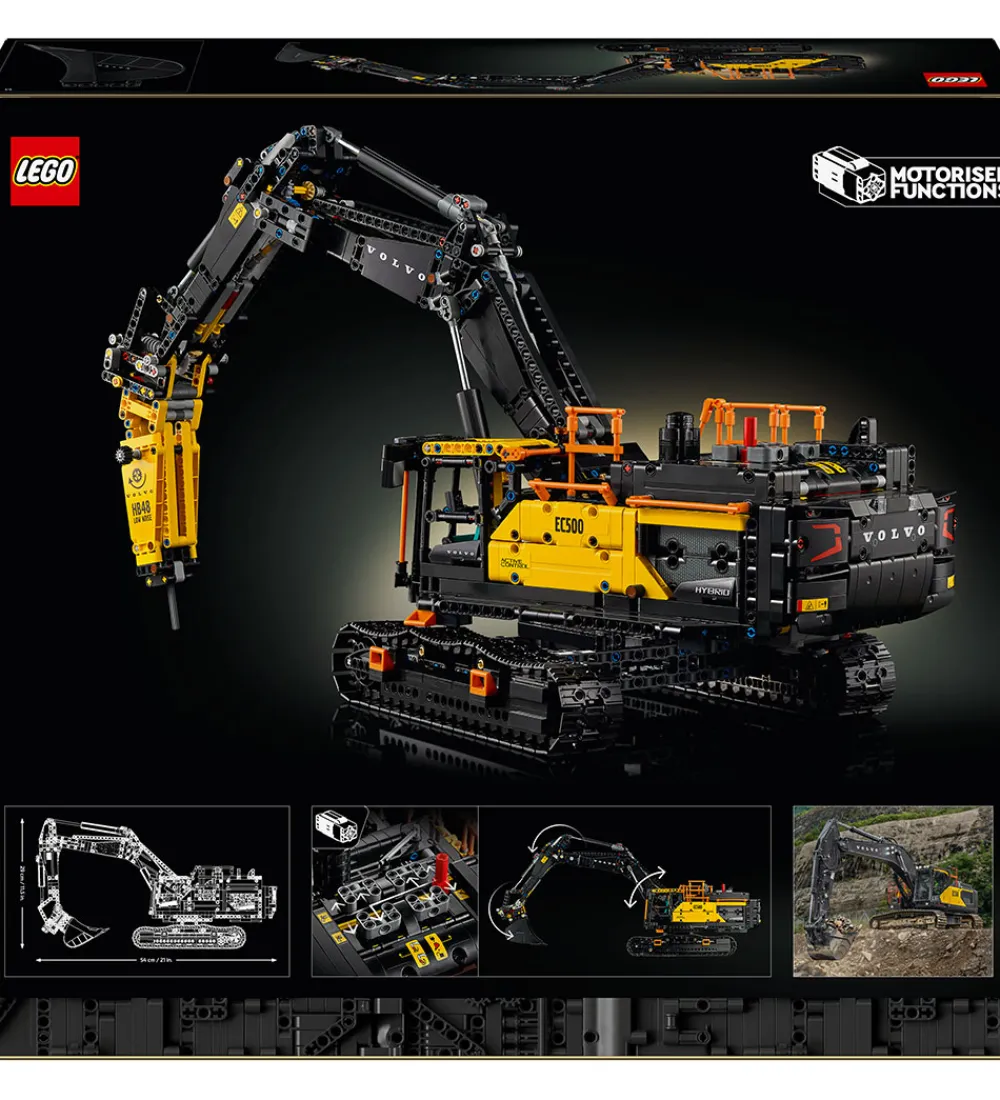 LEGO® Lego®|Konstruktionslegetøj>Technic - Volvo EC500 Hybrid Gravemaskine 42215 - 2359 Del