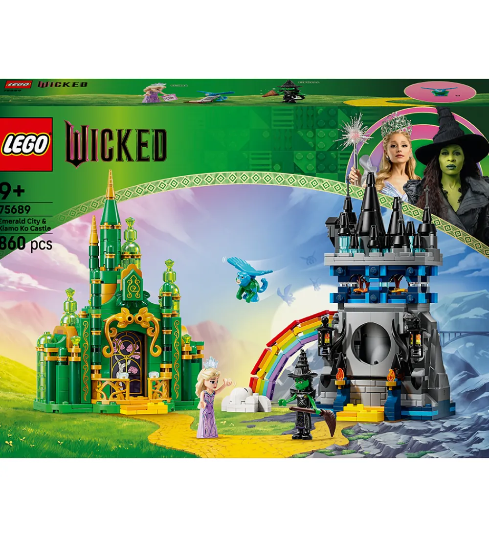 LEGO® Lego®|Konstruktionslegetøj>Wicked - Emerald City og Kiamo Ko-slottet 75689 - 860 Dele