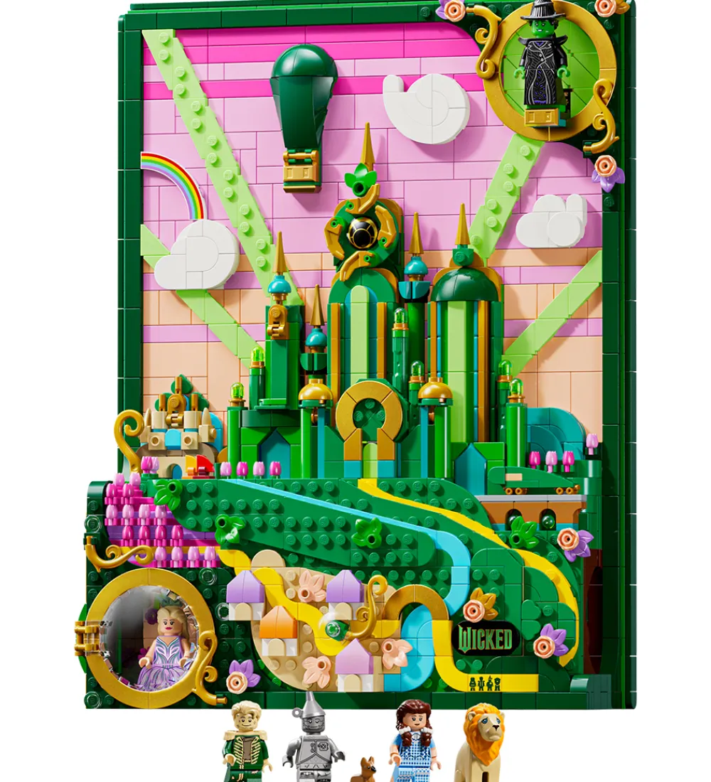 LEGO® Lego®|Konstruktionslegetøj>Wicked - Emerald City - Vægkunst 75685 - 1518 Dele