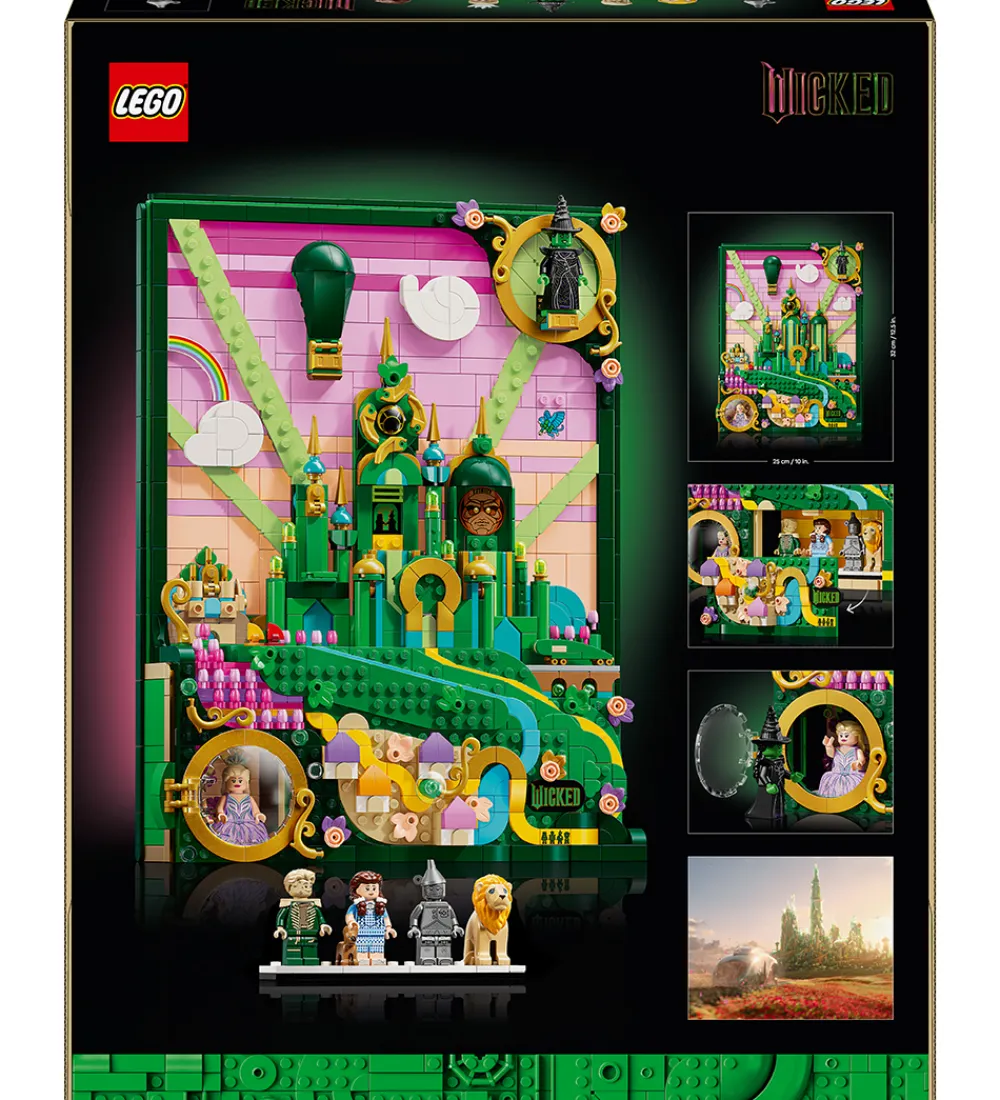 LEGO® Lego®|Konstruktionslegetøj>Wicked - Emerald City - Vægkunst 75685 - 1518 Dele