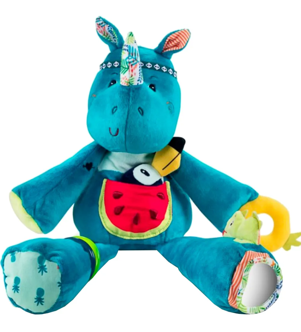 Lilliputiens Aktivitetslegetøj>Aktivitetsbamse - Marius Activity Cuddle