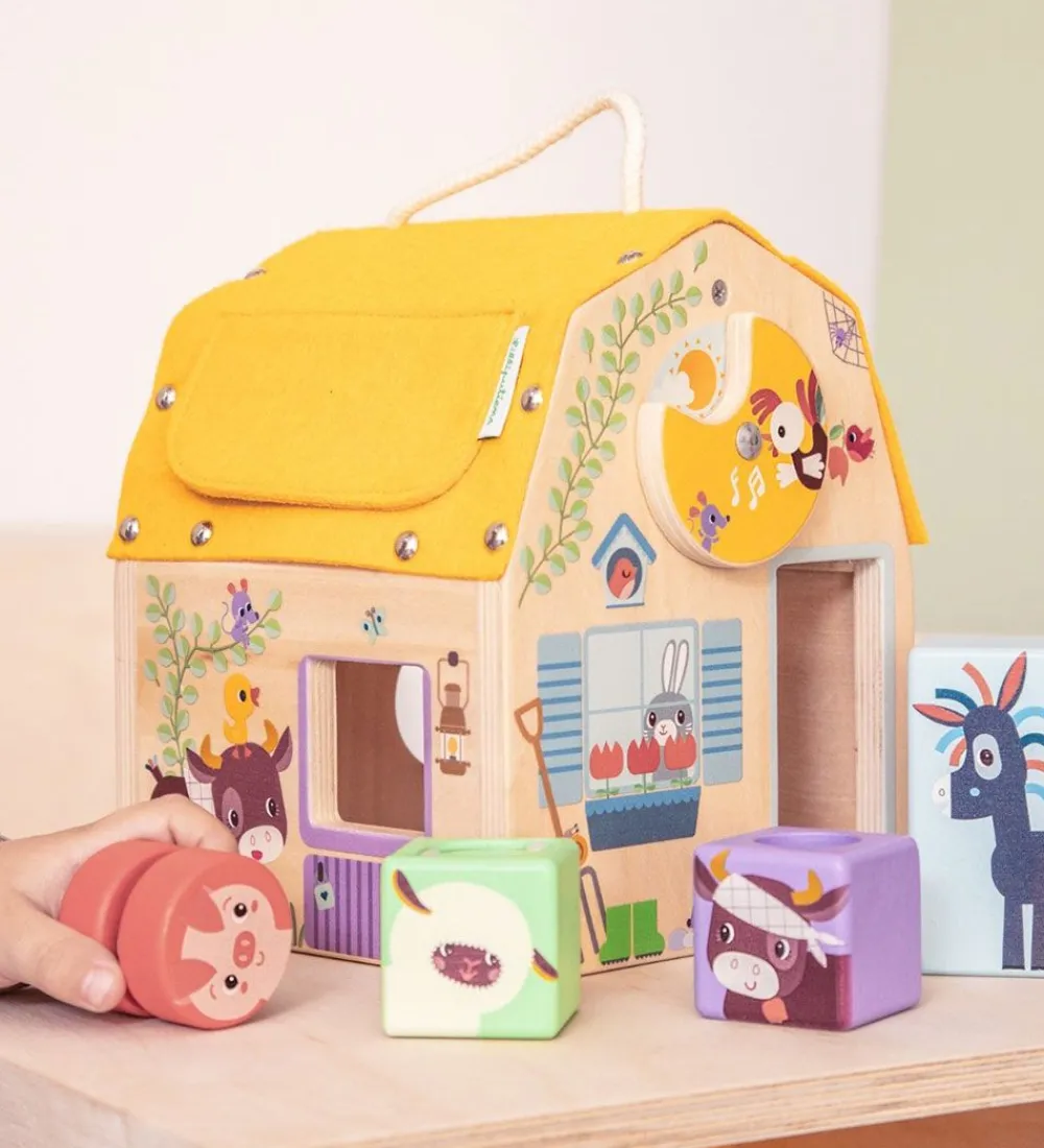 Lilliputiens Aktivitetslegetøj>Aktivitetshus - Sound And Shapes Discovery House