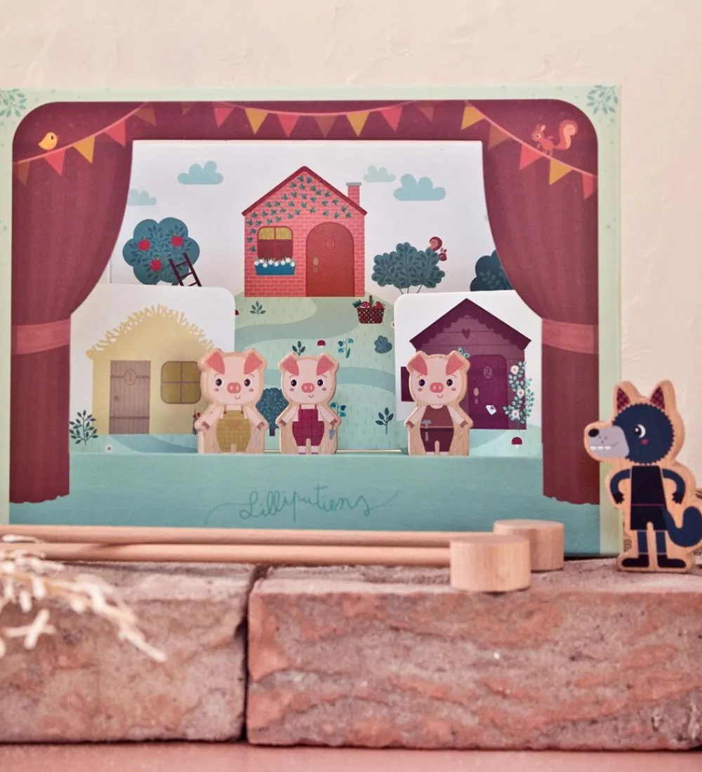 Lilliputiens Aktivitetslegetøj>Aktivitetslegetøj - Magnetisk Teater - Ulven