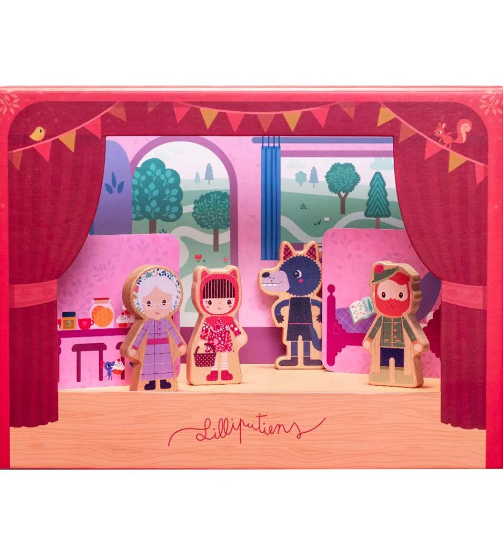 Lilliputiens Aktivitetslegetøj>Aktivitetslegetøj - Magnetisk Teater - Rødhætte