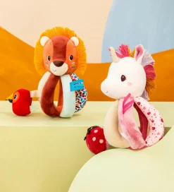 Lilliputiens Babylegetøj>Rangle med Håndtag - Enhjørningen Lena