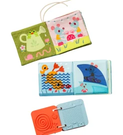 Lilliputiens Babylegetøj|Aktivitetslegetøj>Sansebøger - 3-pak - Jeanne