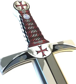 Liontouch Rolleleg>Udklædning - Ridder-sværd - Grå m. Malteserkors