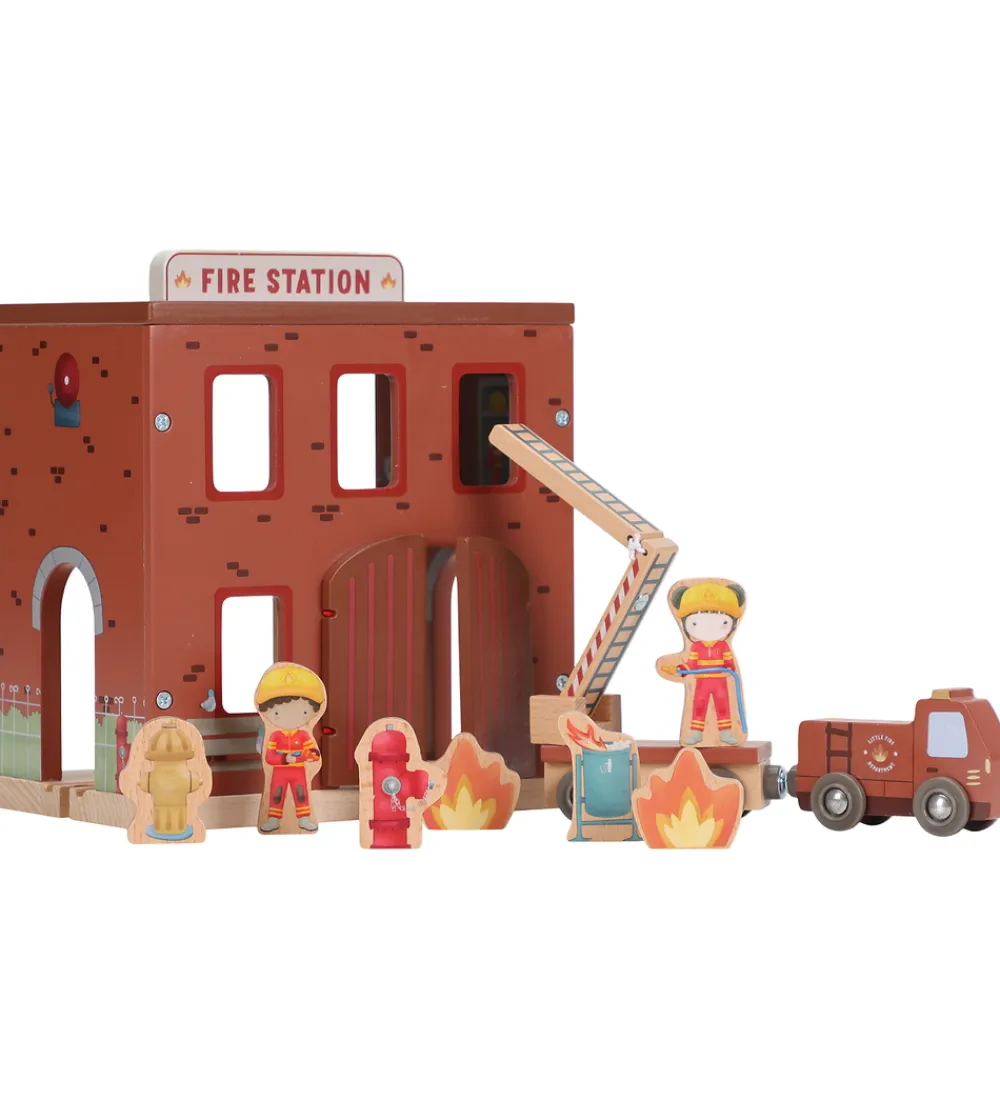 Little Dutch Trælegetøj|Figurer>Brandstation - Træ