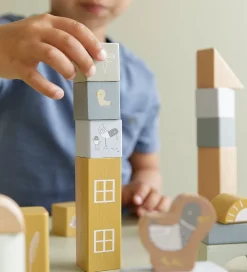 Little Dutch Trælegetøj>Byggeklodser - 50 dele - Blå