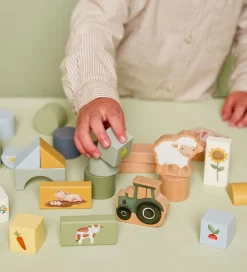 Little Dutch Trælegetøj>Byggeklodser - Træ - 50 Dele - Little Farm