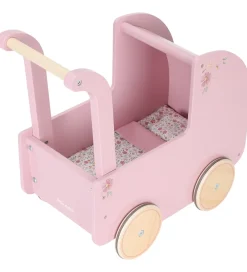 Little Dutch Dukker Og Tilbehør>Dukkevogn - Træ - Rosa
