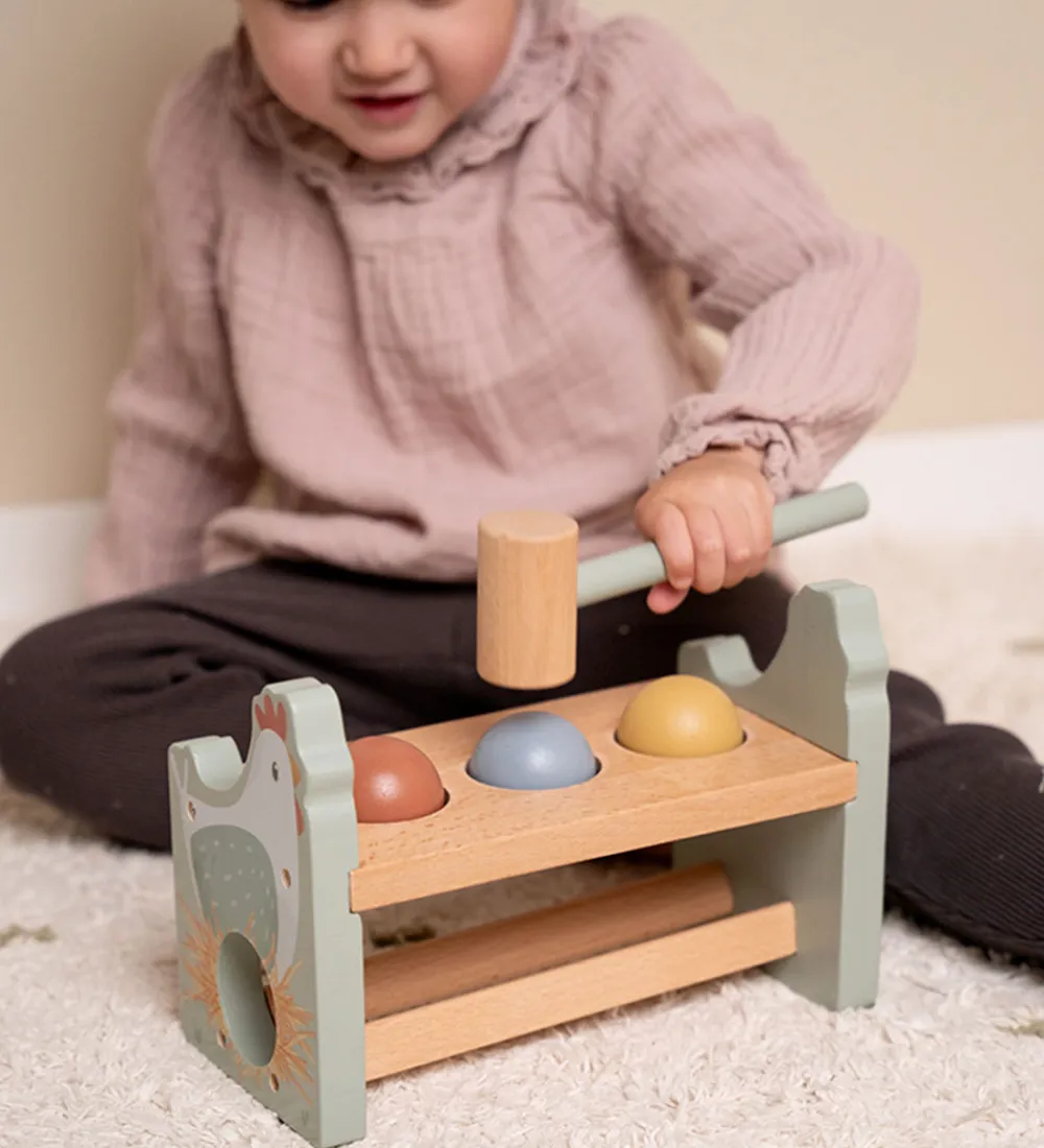 Little Dutch Aktivitetslegetøj|Trælegetøj>Hammerbræt m. Kugler - Træ - Little Farm