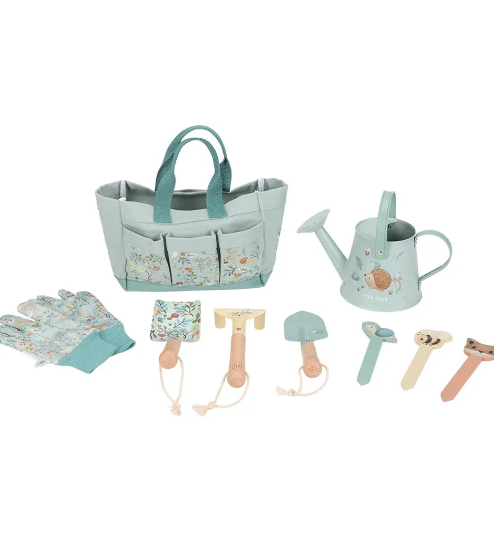 Little Dutch Udeleg Og Udendørs Legetøj>Havesæt - 10 Dele - Forest Friends - Blå