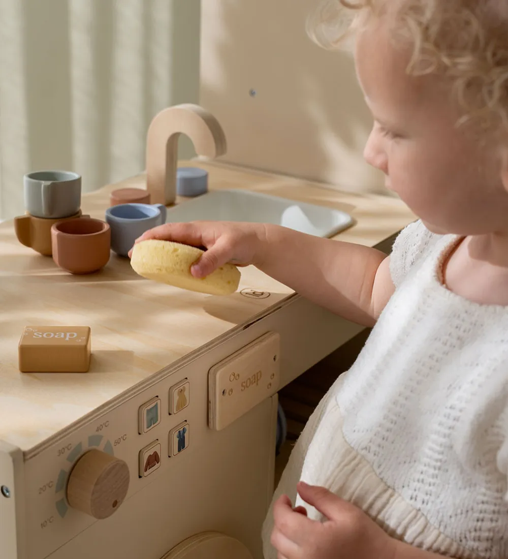 Little Dutch Trælegetøj>Opvaskemaskine - Træ - Hvid