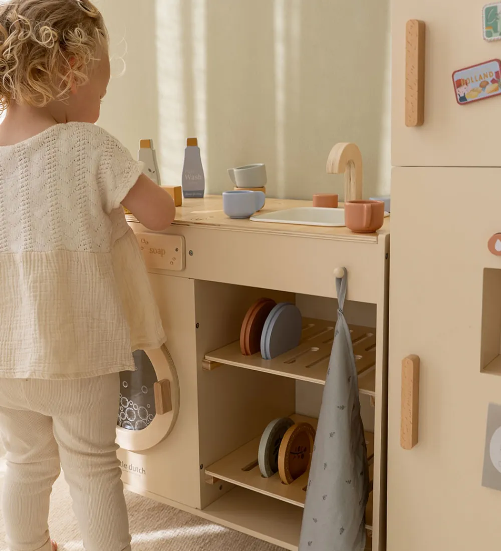 Little Dutch Trælegetøj>Opvaskemaskine - Træ - Hvid