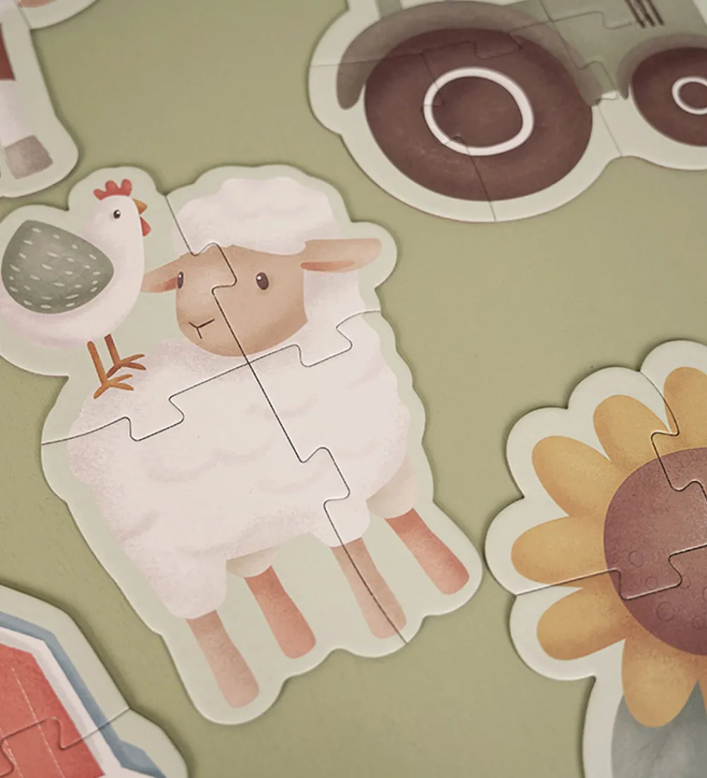 Little Dutch Puslespil>Puslespil - 6-i-1 - Little Farm