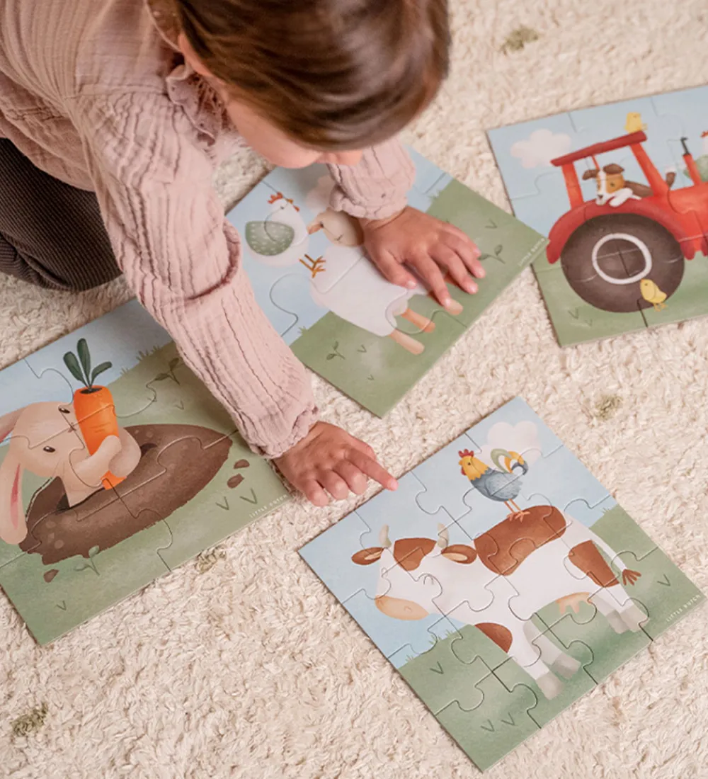 Little Dutch Puslespil>Puslespil - 4-i-1 - Little Farm