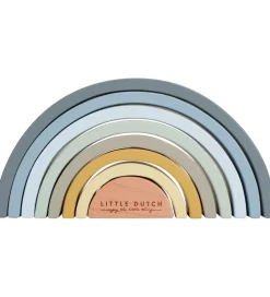 Little Dutch Trælegetøj|Stablelegetøj>Stablelegetøj - Regnbue - Blå