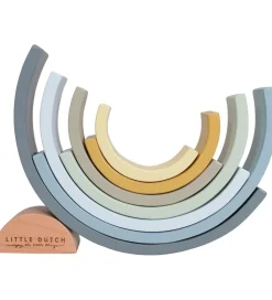 Little Dutch Trælegetøj|Stablelegetøj>Stablelegetøj - Regnbue - Blå
